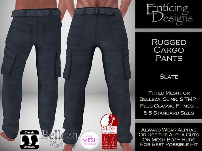 *ED Rugged Cargo Pants - Solid Slate