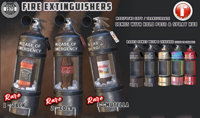 [Since1975] Fire Extinguisher - Rares Set