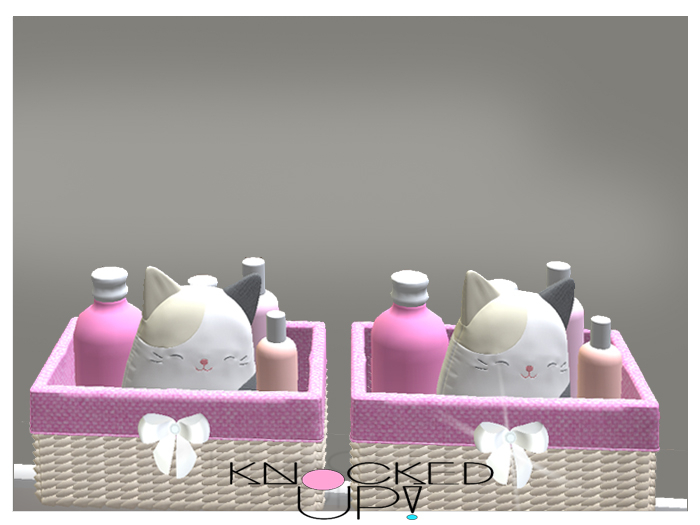 K^ Baby Kitty Baskets(Decor)Pink