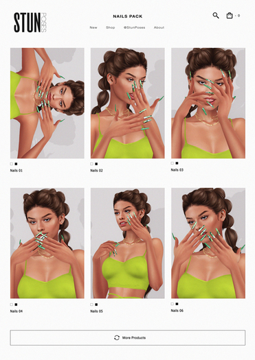 STUN - Pose Pack Collection Bento 'Nails' #182