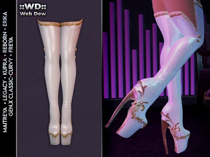 ::WD:: Boots Virginia - White