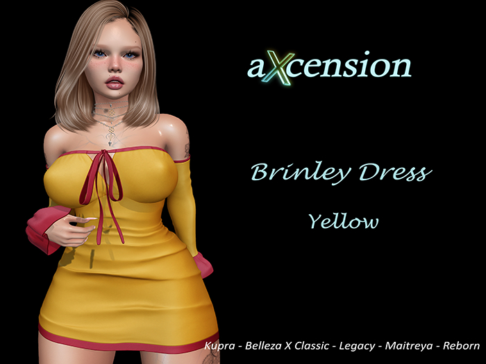 aX: Brinley Dress Yellow