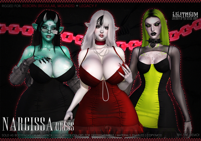 LILITHIUM - Narcissa Dress [MEGAPACK]