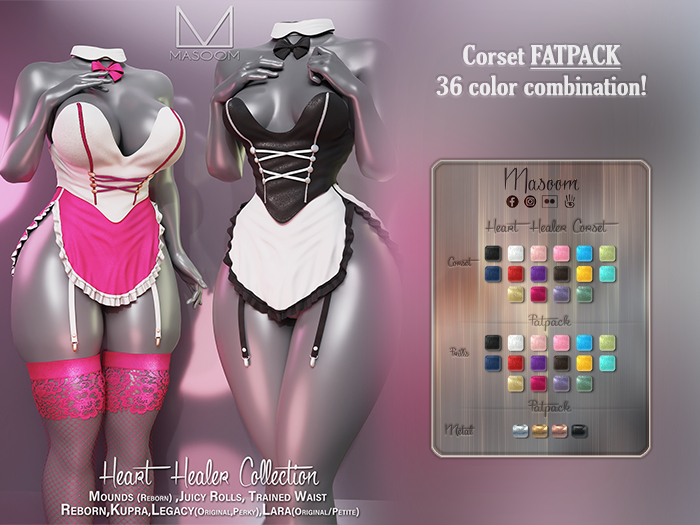 [[ Masoom ]] Heart Healer Corset - FATPACK 