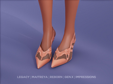 $NT Futuristic Kitten Heels PEACH