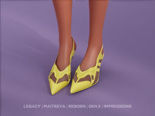 $NT Futuristic Kitten Heels YELLOW