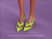 $NT Futuristic Kitten Heels LIME
