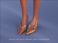 $NT Futuristic Kitten Heels COPPER