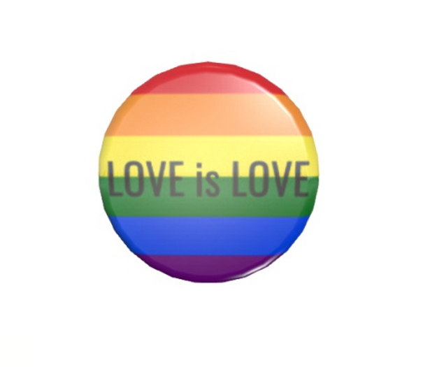 Badge Pride flag for LGBT Love is love  Button   jewelry pins pin's brooches 