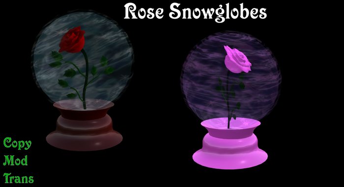 Rose SnowGlobe Set