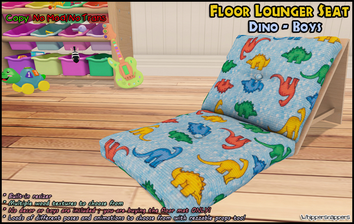 ! Whippersnappers ! - Floor Lounger Dino Boys 
