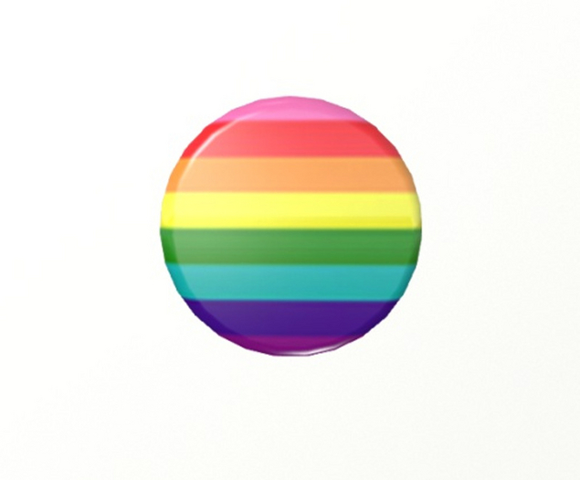 LGBT PRIDE FLAG  Button sl jewelry pins pin's brooches 