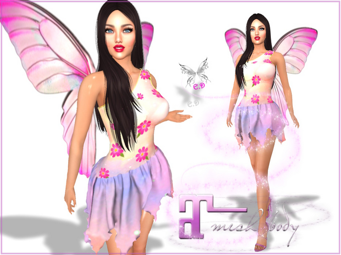 ``***{E.D. MYSTIC FLOWER FAIRY FITMESH MAITREYA