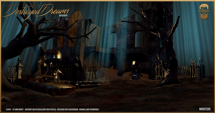 Destroyed Dreams Backdrop - The Bearded Guy