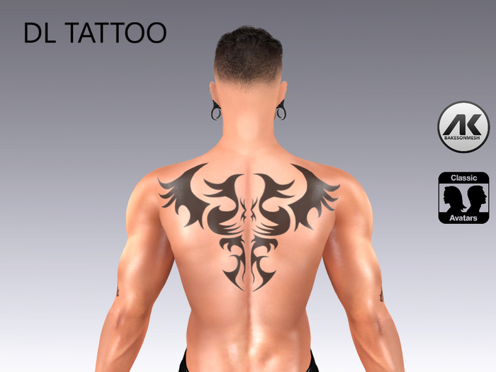 DL TATTOO DRAGON DOS/BRAS