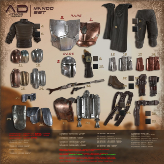 [AD] - RARE - Mando - CHESTPLATE - Copper - GIANNI