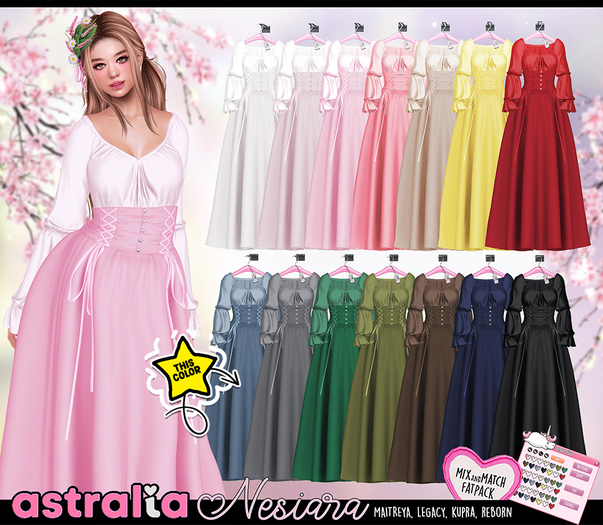 Astralia // Nesiara Gown (Powder)