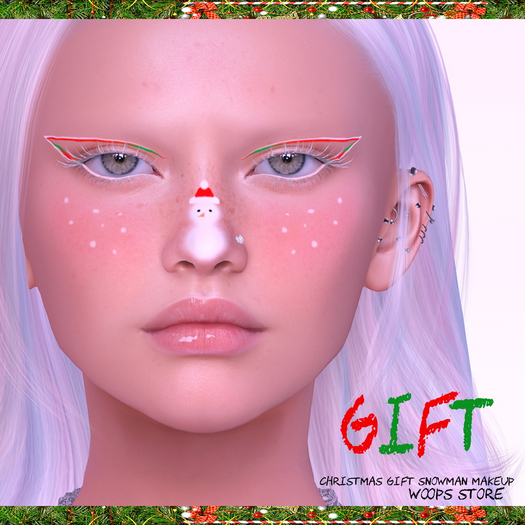 Christmas Gift Snowman Makeup