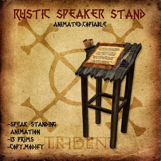 Rustic Speaker Stand