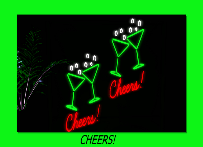 Wall Art Decor Neon-Cheers!