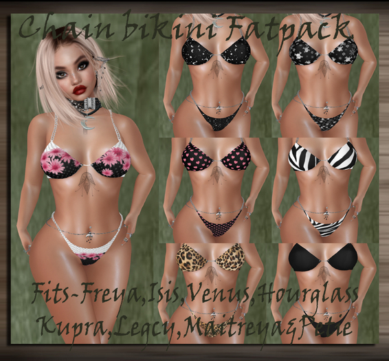 Chain bikinis fatpack