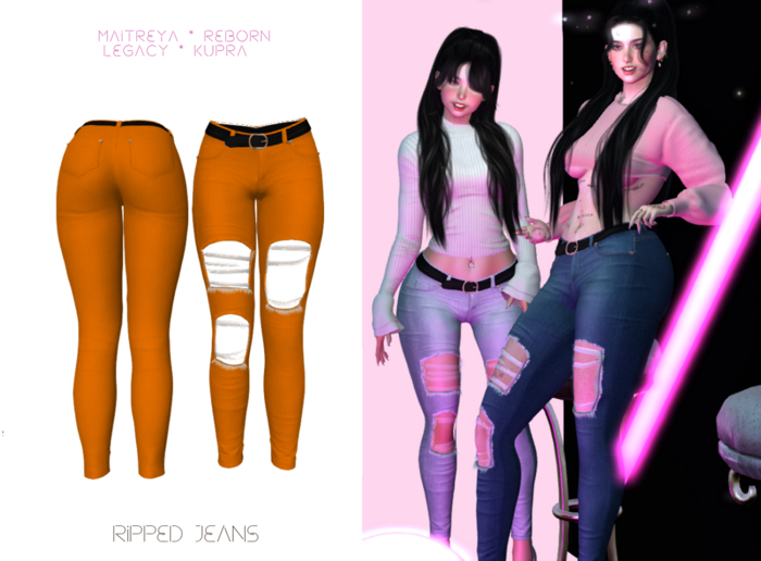 Be.Radikal.Be.Unique. Jenny's Jeans-ORANGE