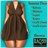 [R39] Summer Dress-Brown