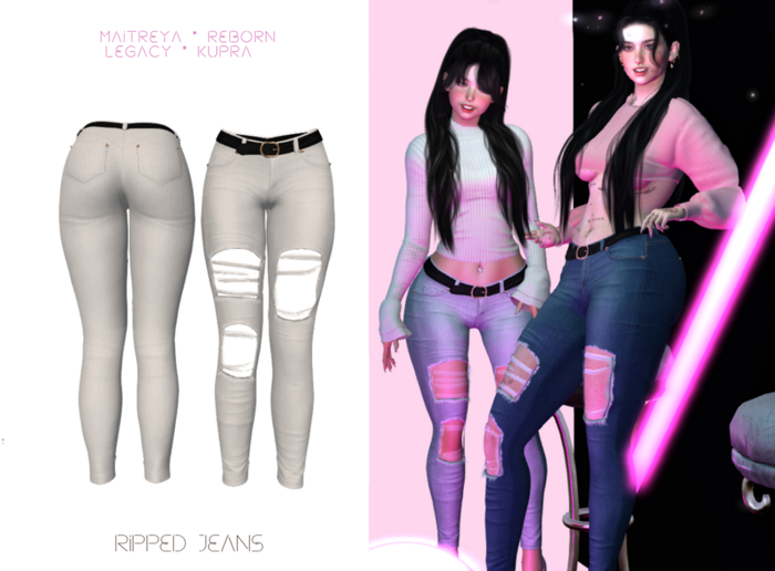Be.Radikal.Be.Unique. Jenny's Jeans- WHITE