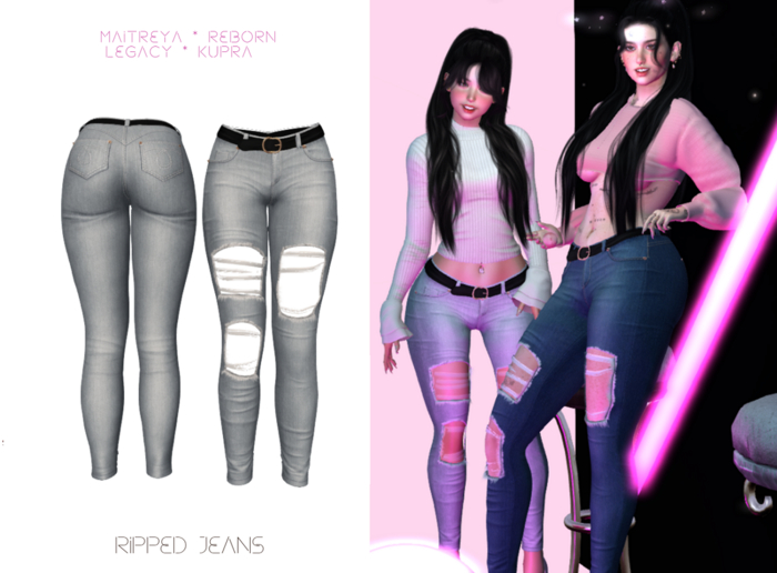 Be.Radikal.Be.Unique. Jenny's Jeans- LIGHT GRAY