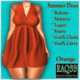 [R39] Summer Dress-Orange