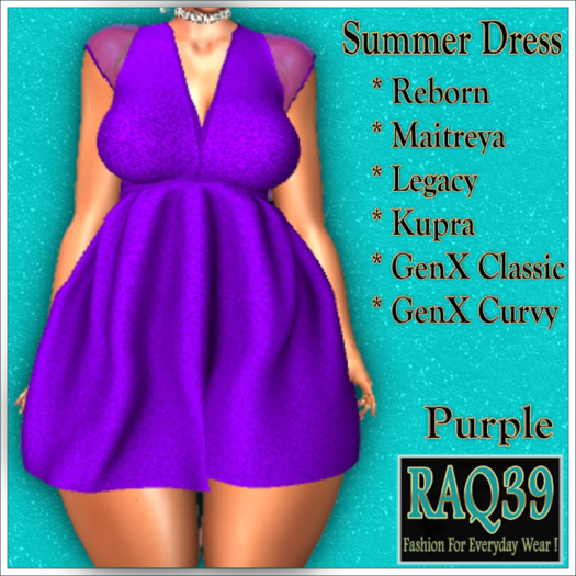 [R39] Summer Dress-Purple