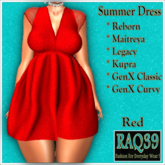 [R39] Summer Dress-Red