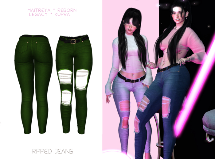 Be.Radikal.Be.Unique. Jenny's Jeans -DARK GREEN