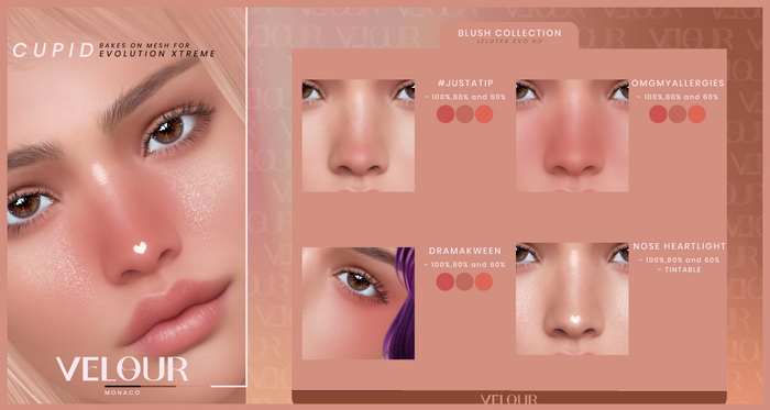 VELOUR: "CUPID" BLUSH (DEMO)