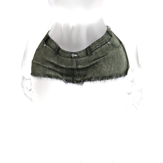 [KONVO] Rika Denim Skirt - Olive