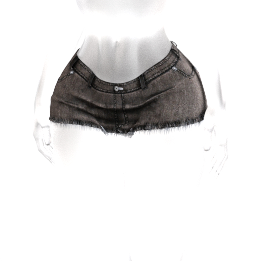 [KONVO] Rika Denim Skirt - Walnut