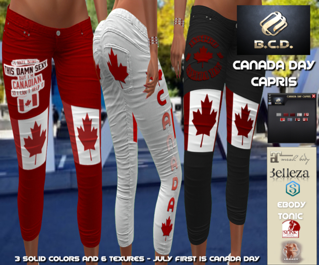 BCD Canada Day Capris DEMO