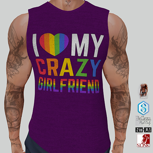 Pride Tank Purple Girlfriend(Add Me)
