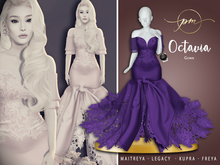 :: PM :: Octavia Gown -purple-