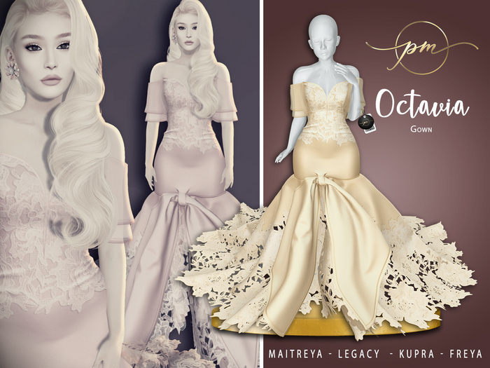 :: PM :: Octavia Gown -gold-
