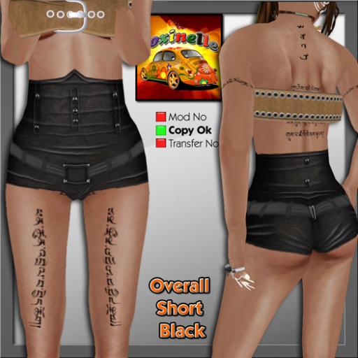 Coxi -  High waisted short black
