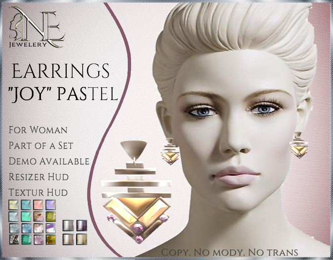 !! NE! Earrings "Joy" pastel 