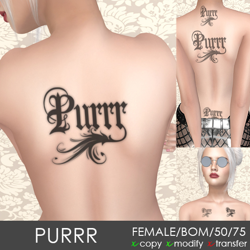 Embellish Purrr Tattoo 