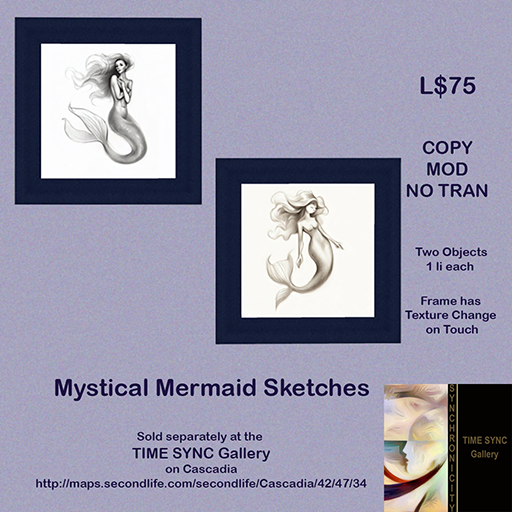 Mythical Mermaid Sketches