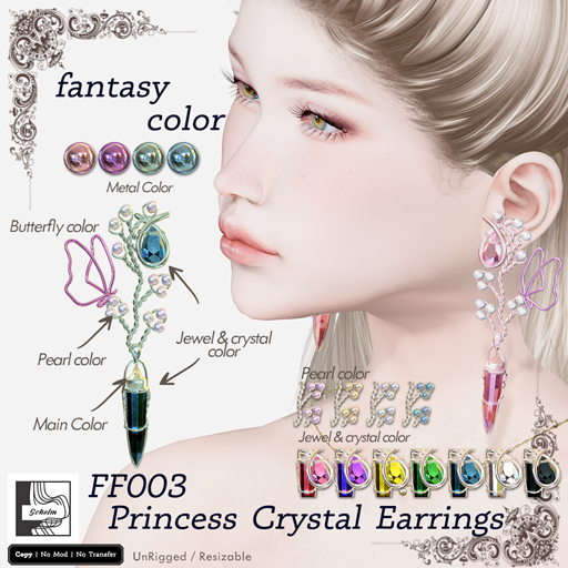 Schelm :) FF003 - Princess Crystal Earring - Fantasy
