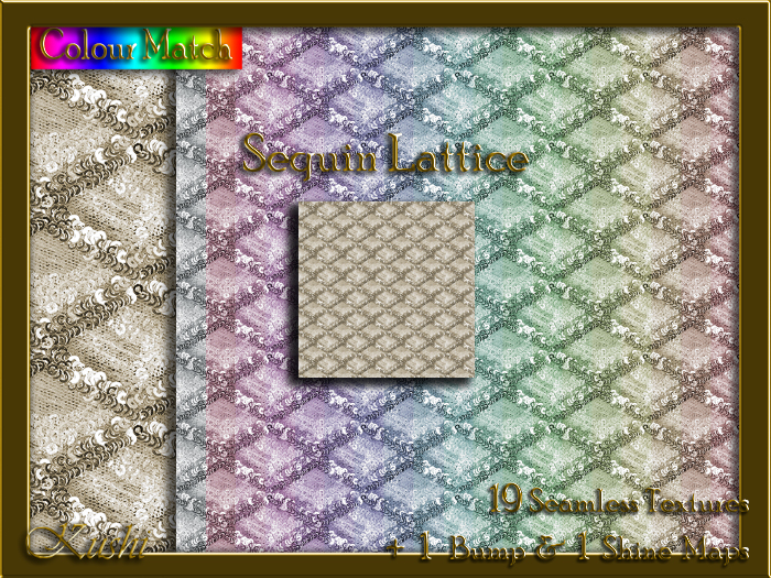 Sequin Lattice Seamless Texture Pack