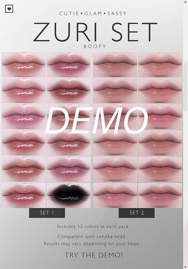 [BOOPY] Zuri Lipstick (DEMO)