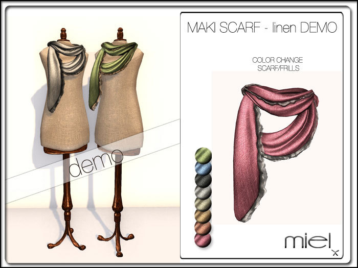 MIEL MAKI SCARF - DEMO - linen