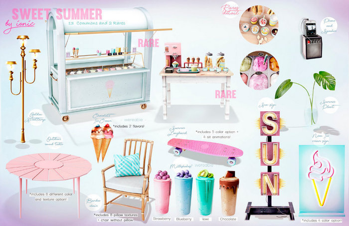 14 ionic : Ice Cream Table  - Rare