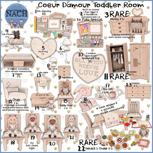 3. NACH Coeur D'amour Vanity RARE